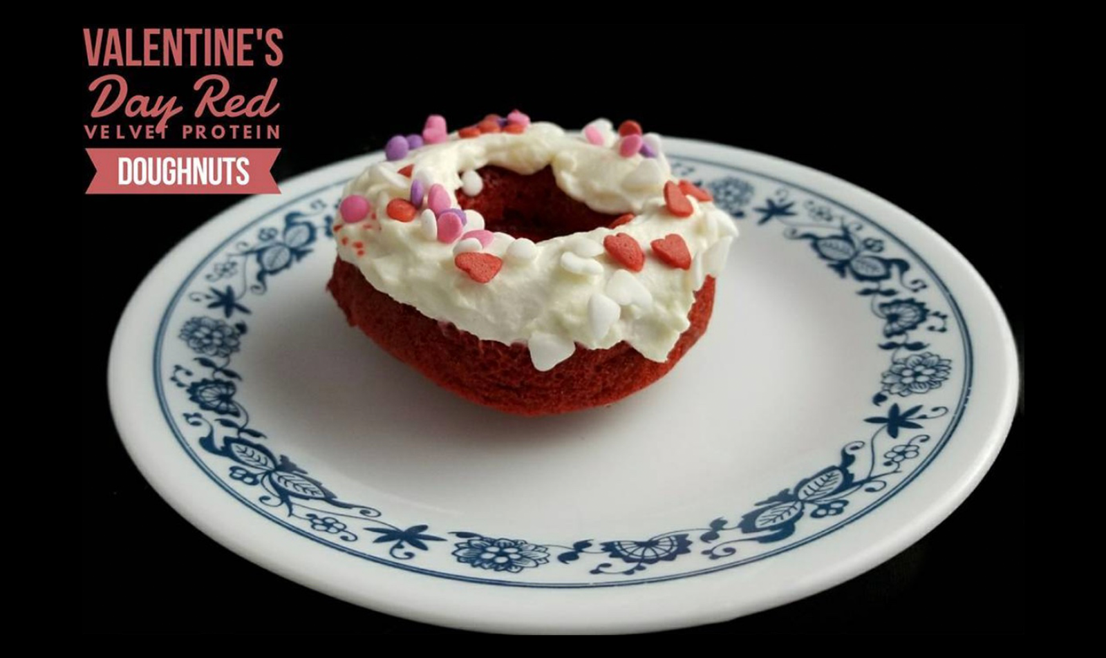 Valentines Day Red Velvet Protein Doughnuts