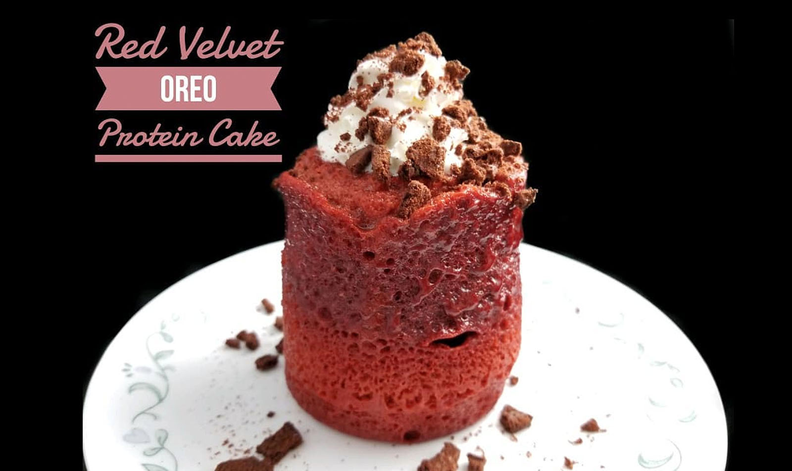 Red Velvet Oreo Protein Cake