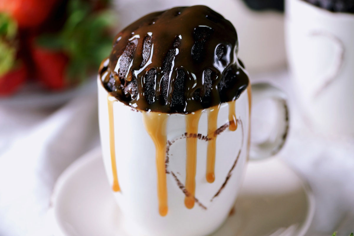 Hot Chocolate Protein Cake In a Mug