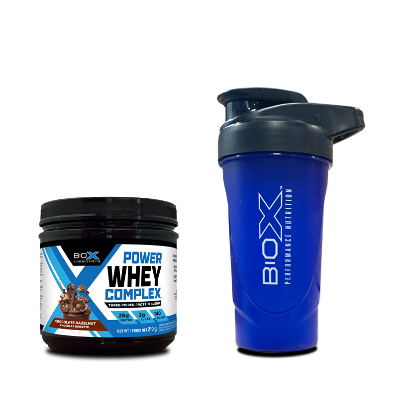 POWER WHEY COMPLEX 210G AND BLUE SHAKER