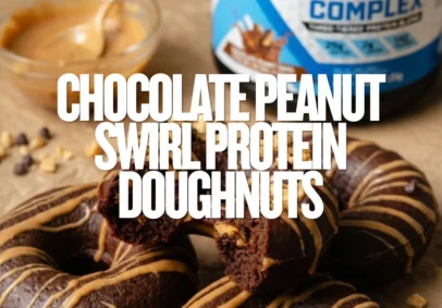 Chocolate Peanut Swirl Protein Doughnuts