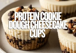 Protein Cookie Dough Cheesecake Cups
